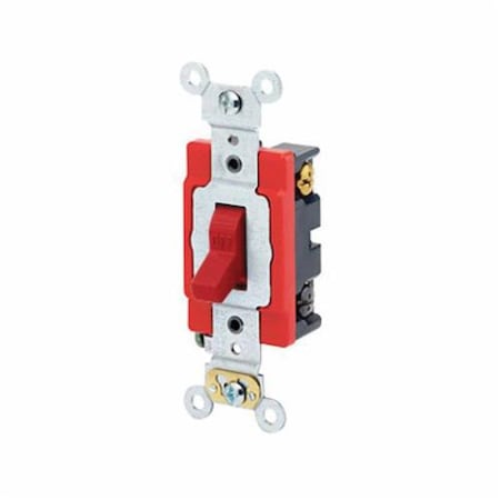 Toggle Switch 20A 120 277V 4Way Sw Red
